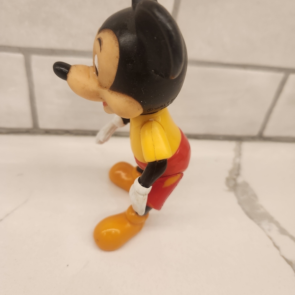 Vintage Mickey Mouse 5.5" Tall Walt Disney Production Figure‎ Toy Rubber Face - Picture 7 of 10